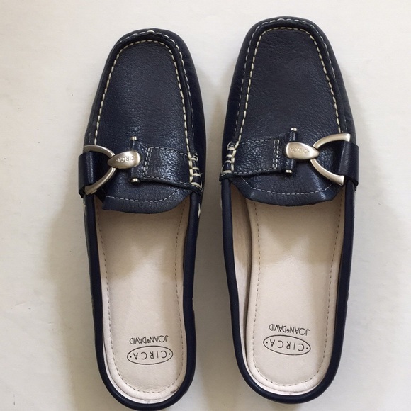 NWOB Circa Joan & David Leather Slip On Mules - Picture 1 of 6